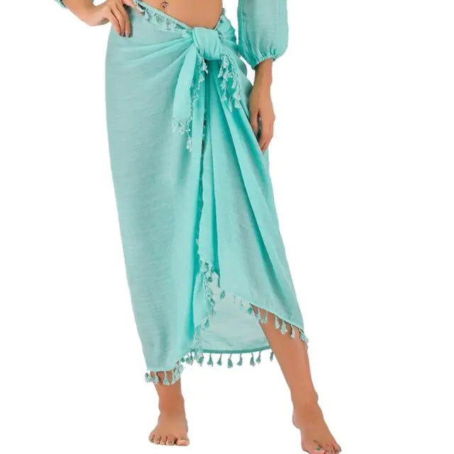 Womens Long Beach Cover Sarong | Croatia