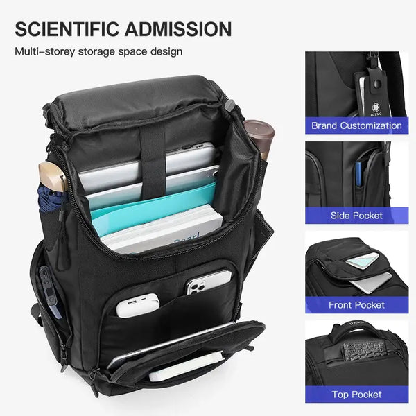 Men's Multifunction Waterproof Laptop Backpack