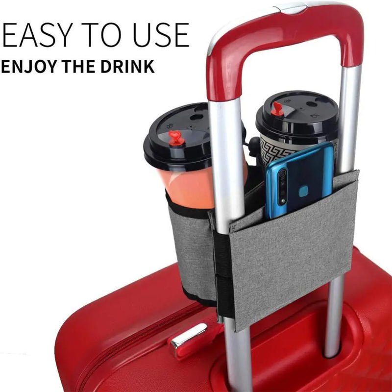 Luggage Handle Beverage Holder