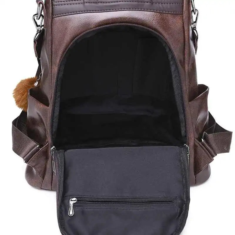 Multi Function 3 Way Leather Backpack Petite