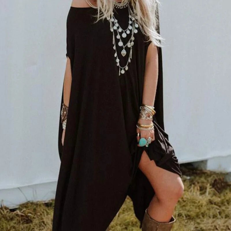 Fashion Batwing Sleeve Beach Dress