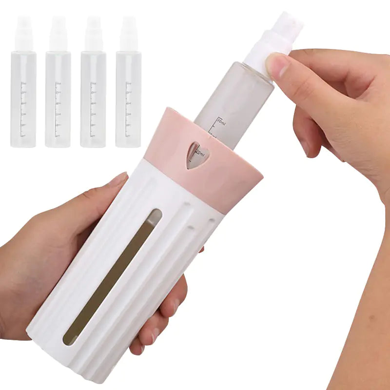 Travel Liquids Dispenser 4-In-1 Bottle