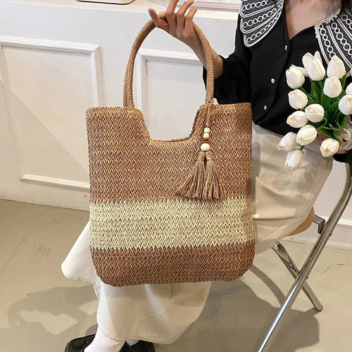 Straw Beach Shoulder Tote | Canada