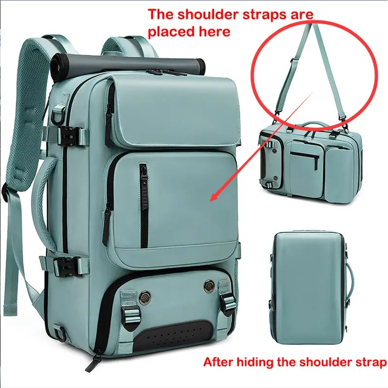 Business Laptop Backpack With Shoe Bag