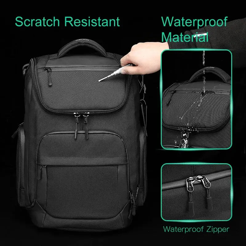 Men's Multifunction Waterproof Laptop Backpack