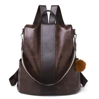 Multi Function 3 Way Leather Backpack Petite